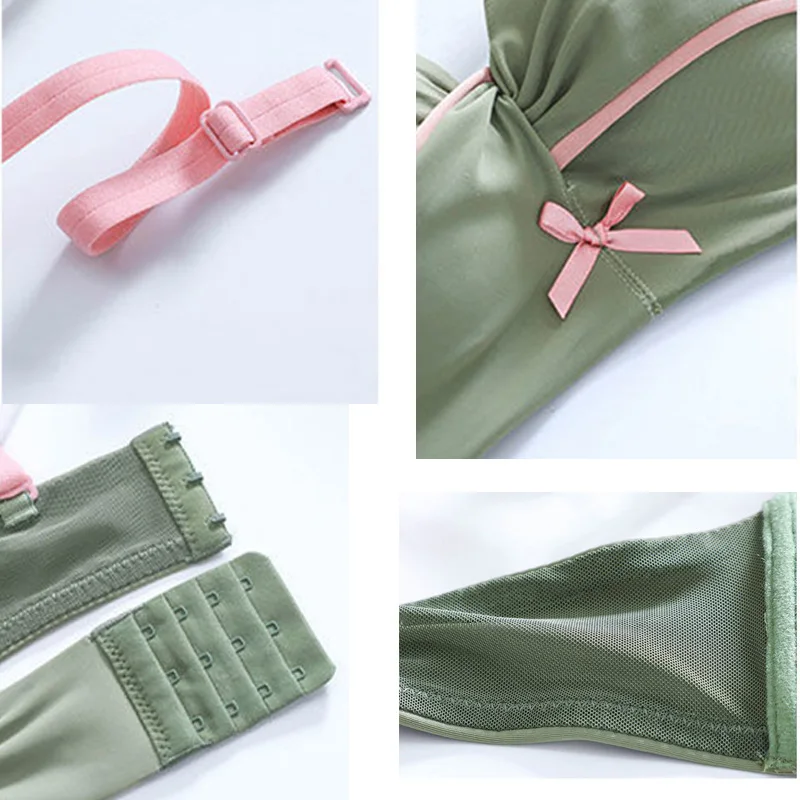 

Seamless Bras For Women Bralette Sexy Wire Free Push Up Bra A B Cup Brassiere Female Adjustment Underwear Pink Black Lingerie