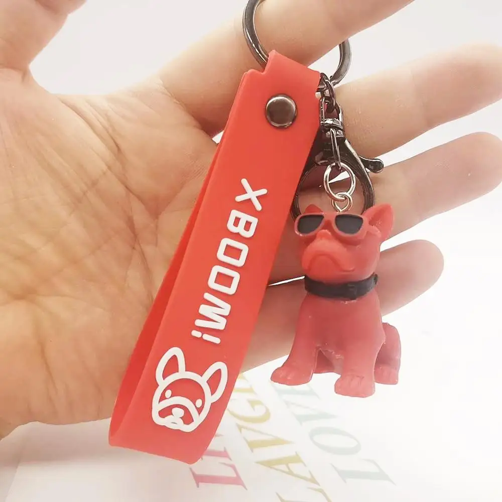 Модный брелок в стиле французского панка бульдог изысканные брелки виде собаки