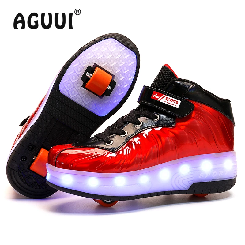 Детей роликовых коньках обувь с Led светильник детская пижама состоящая из одного