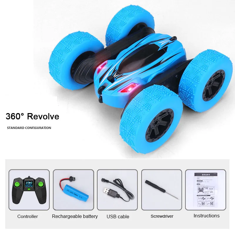 Двухсторонний 3D флип мини пульт дистанционного управления для автомобиля 4CH