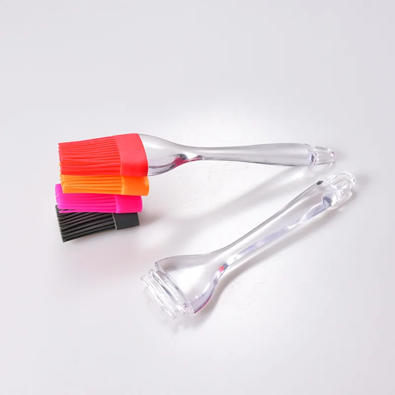 

Color Silicone Brush, PS Transparent Handle Silicone Brush, Barbecue Brush
