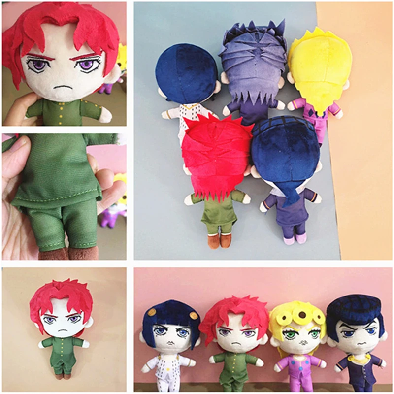 

Anime JoJo's Bizarre Adventure Kujo Jotaro CRAZY DIAMOND Kira Yoshikage Cosplay Doll Toy Plush Dolls Child Gift