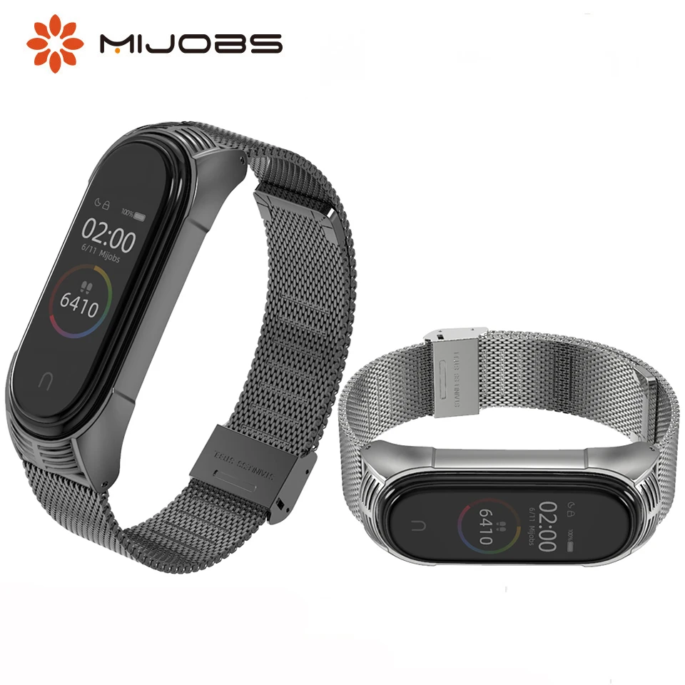 Металлический браслет для Xiaomi Mi Band 4 браслеты mi band 3 аксессуары ремешок Pulsera |