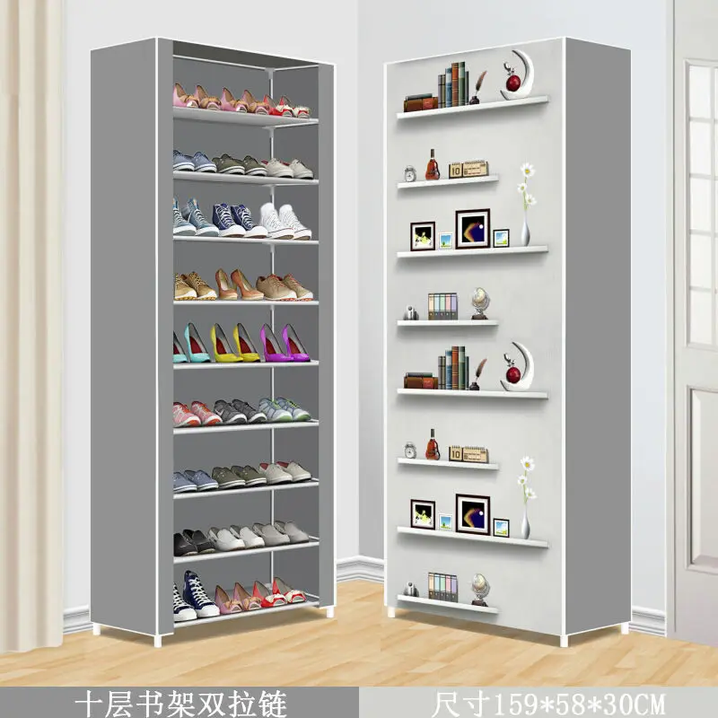 

Multilayer Shoe Cabinets Dustproof Shoe Organizer Rack Simple Assemble Shoe Rack Home Furniture Space Saving Storage Cabinets