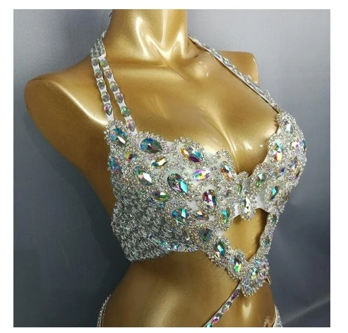 Женский костюм для танца живота пикантная одежда ночного клуба сцены комплект из