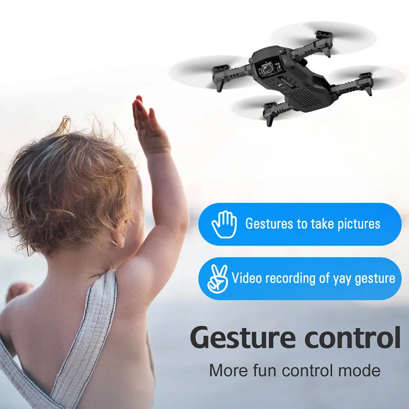 Wi Fi FPV Радиоуправляемый Дрон 4K камера оптический поток 1080P HD Двойная аэровидео