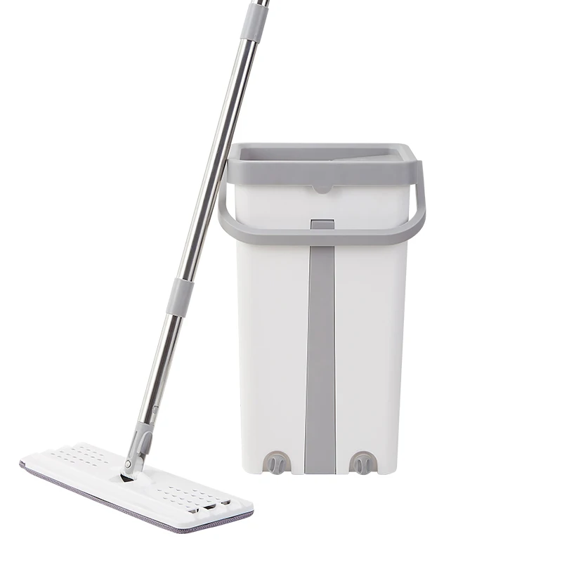 Плоская швабра набор ковша с вращением на 360 градусов чистящий инструмент без