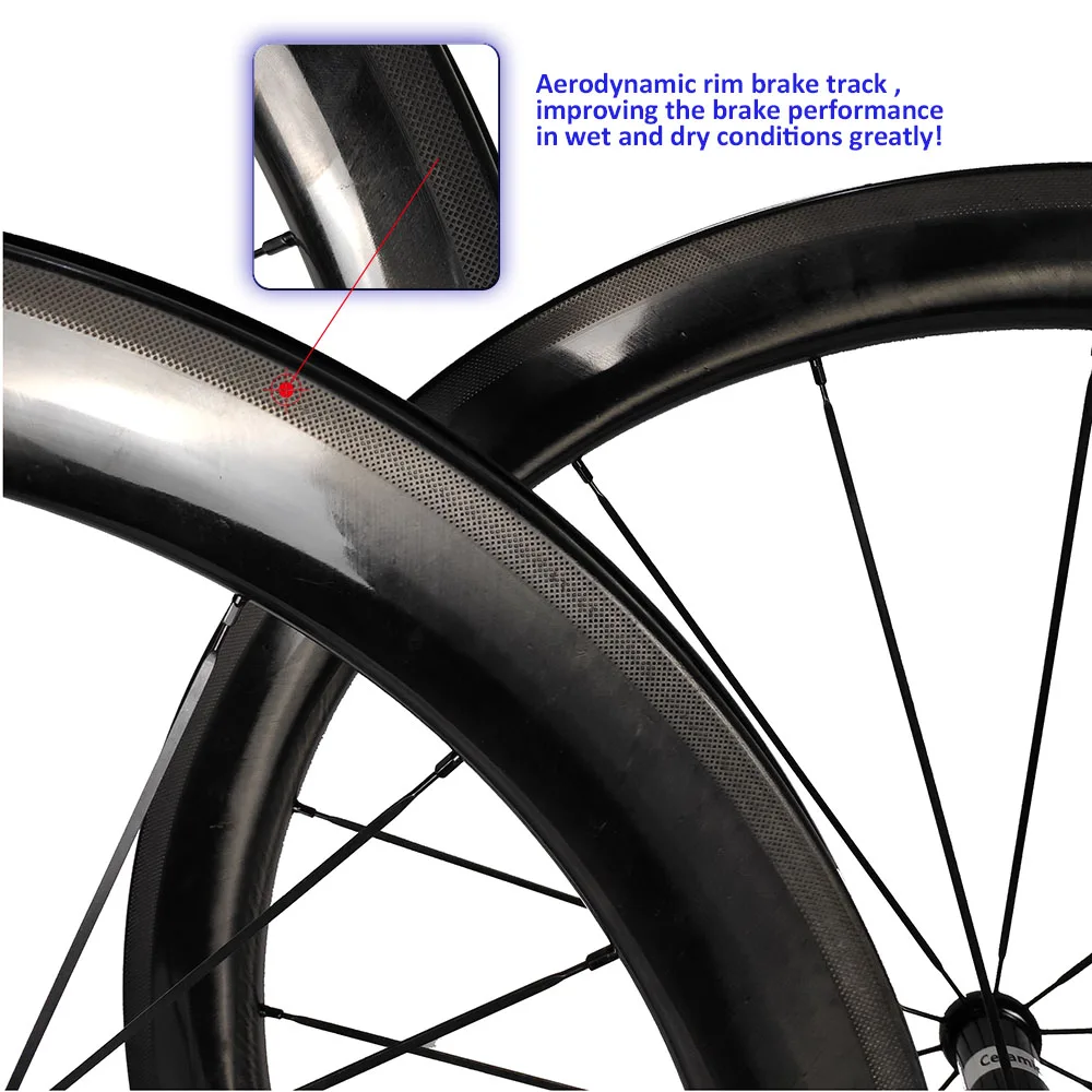 

UD Glossy Carbon-Bicycle-Wheels 30/38/50/60/88mm Depth 24mm Width R36 Ceramic Hub Racing Carbon Road Cycling Wheels Fast Rims