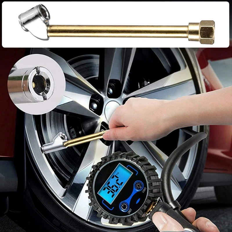 

Heavy Duty Brass Air Chuck Set - 1/4 Inch Closed Ball Air Chuck, 1/4 Inch FNPT Dual Head Air Chuck