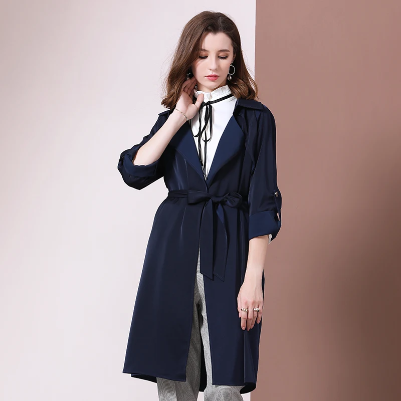 Женское платье ветровка осенняя одежда женская облегающая простая стильная