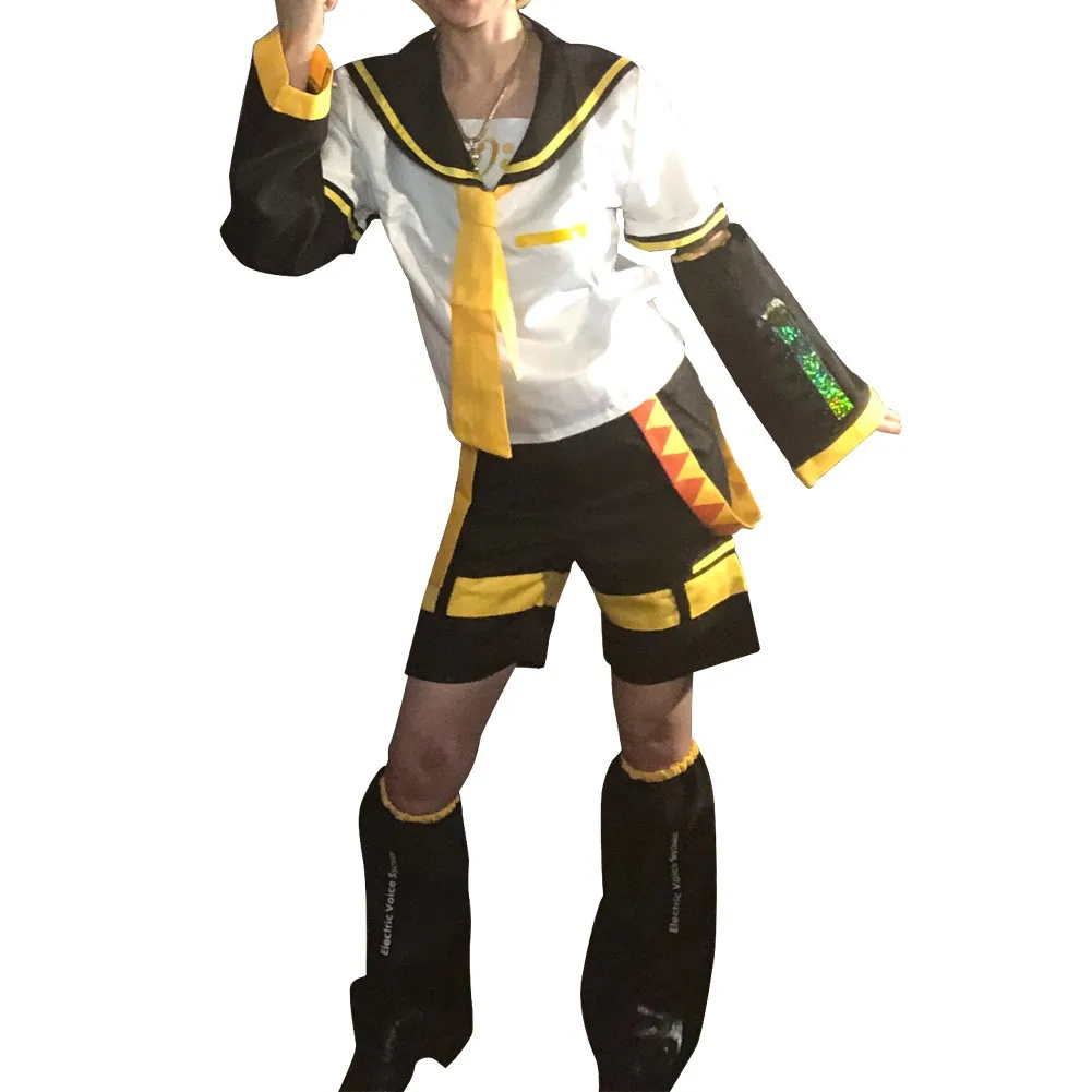 Аниме Рин Лен Хэллоуин униформа косплей полный костюм топы + шорты |