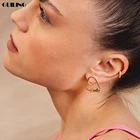 Изящные персонализированные серьги с сердечком и именем сварочного штифта, подвески из нержавеющей стали, очаровательные серьги для женщин, набор ювелирных изделий, подарок