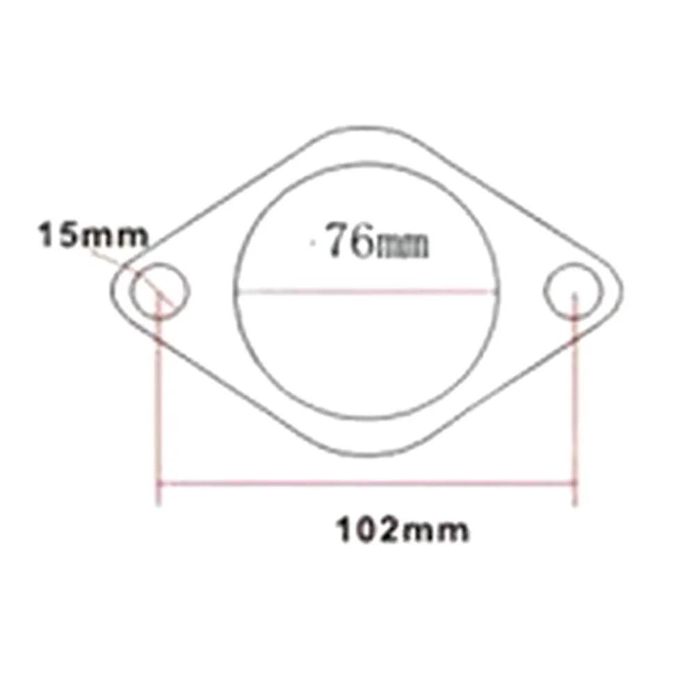 3" 2-Bolt High Temp Exhaust Gasket Turbo Manifold Header Down Dump Pipe Flange 76mm | Автомобили и мотоциклы