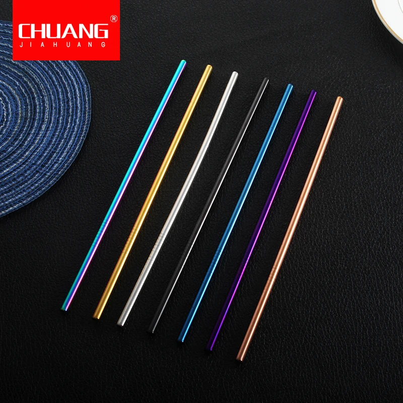 1 шт многоразовые металлические трубочки для питья качество 304 нержавеющая сталь