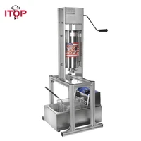itop heavy duty 5l manual spanish churros maker with 6l electric deep fryer device for fritters stainless steel