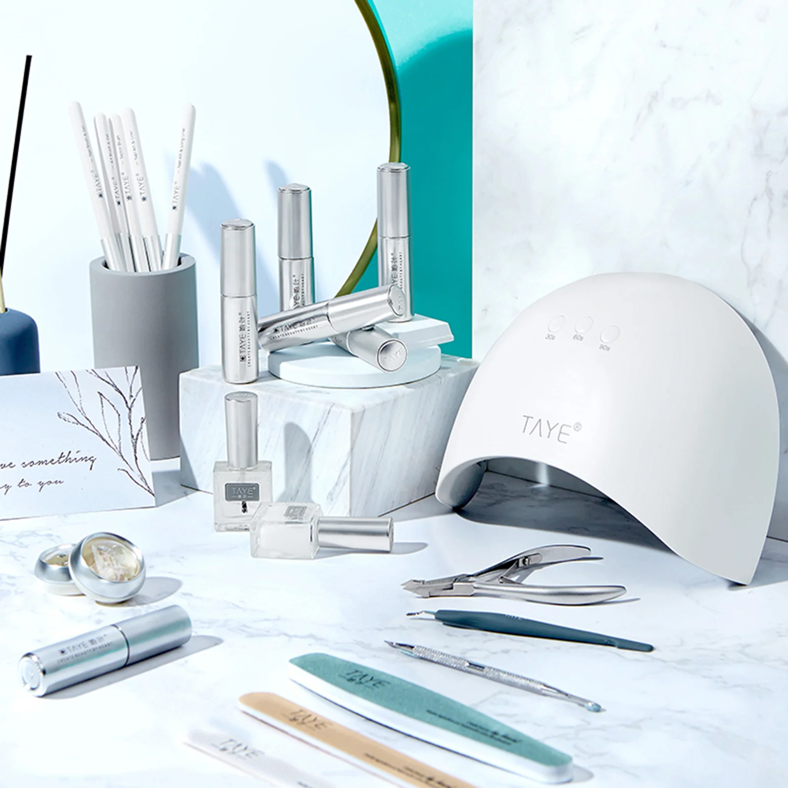 

Nail Art Set Multiple Functions Nail Shaping ABS DIY Manicure Decoration Tool Set Nail Gel Polish Kit Soak Off Manicure Tools