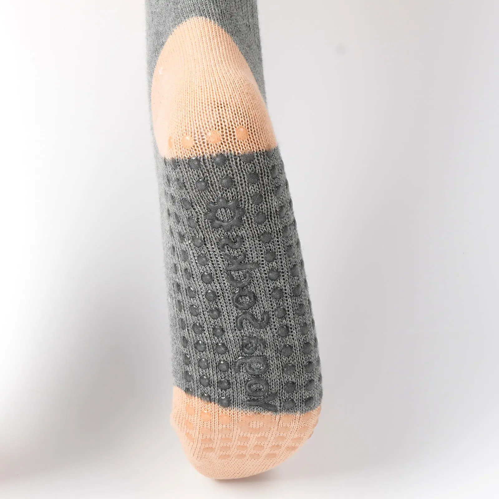 Осенне зимние теплые хлопковые носки полосатые длинные женские чулки до бедра