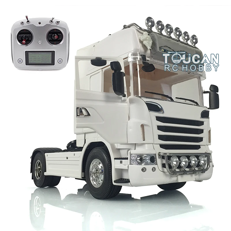 

Hercules 2Axles Hightop 1/14 RC Tractor Truck Remote Control Car Motor Front Light Roof Lamp Toys For Adults Gift Scania R730