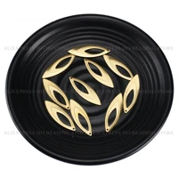 10 500 pcs earring charm finding online lots wholesale brass hollow embossed marquise charming for jewelry making 1 hole