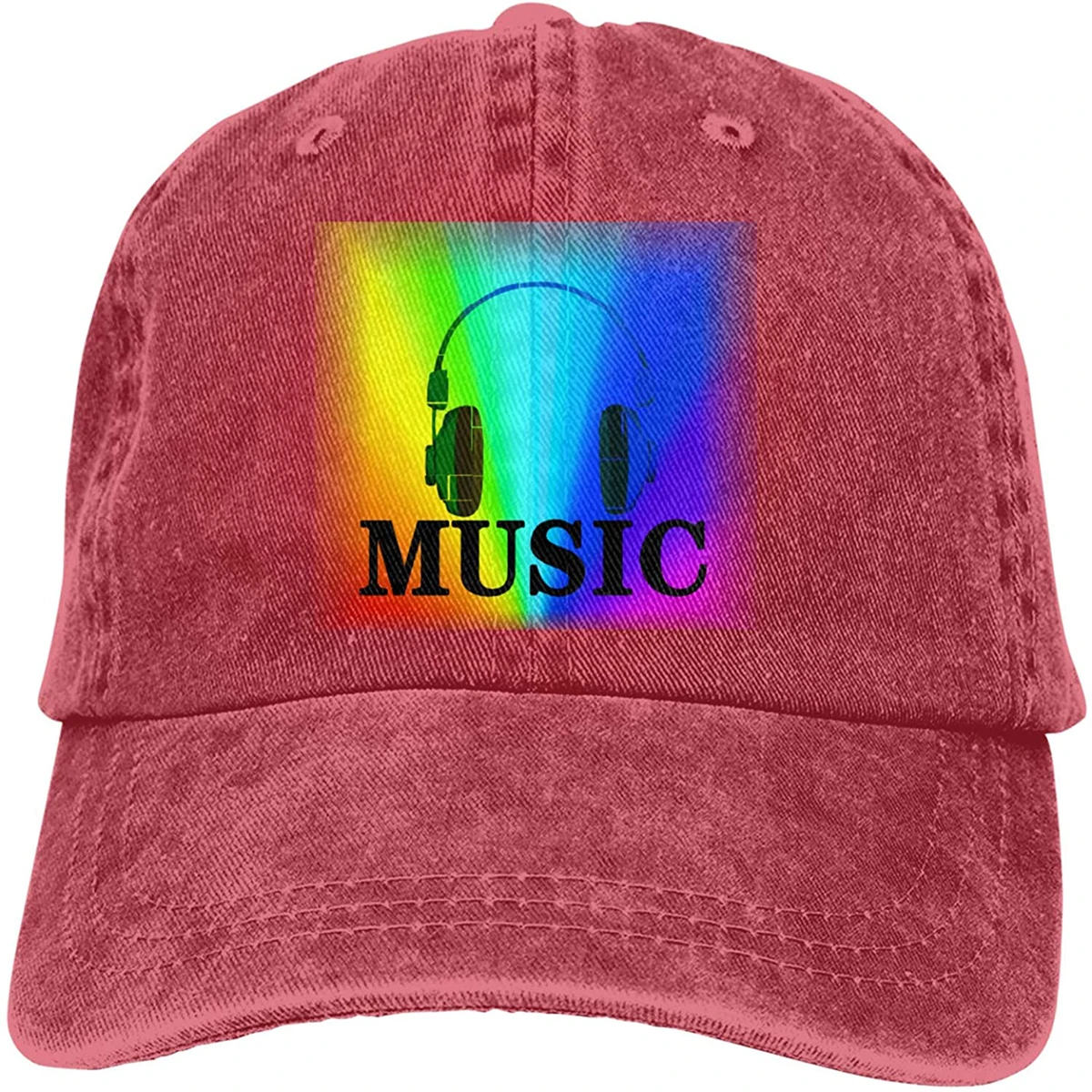 

Спортивная джинсовая кепка Love Music and Love Life, регулируемая бейсболка в стиле унисекс