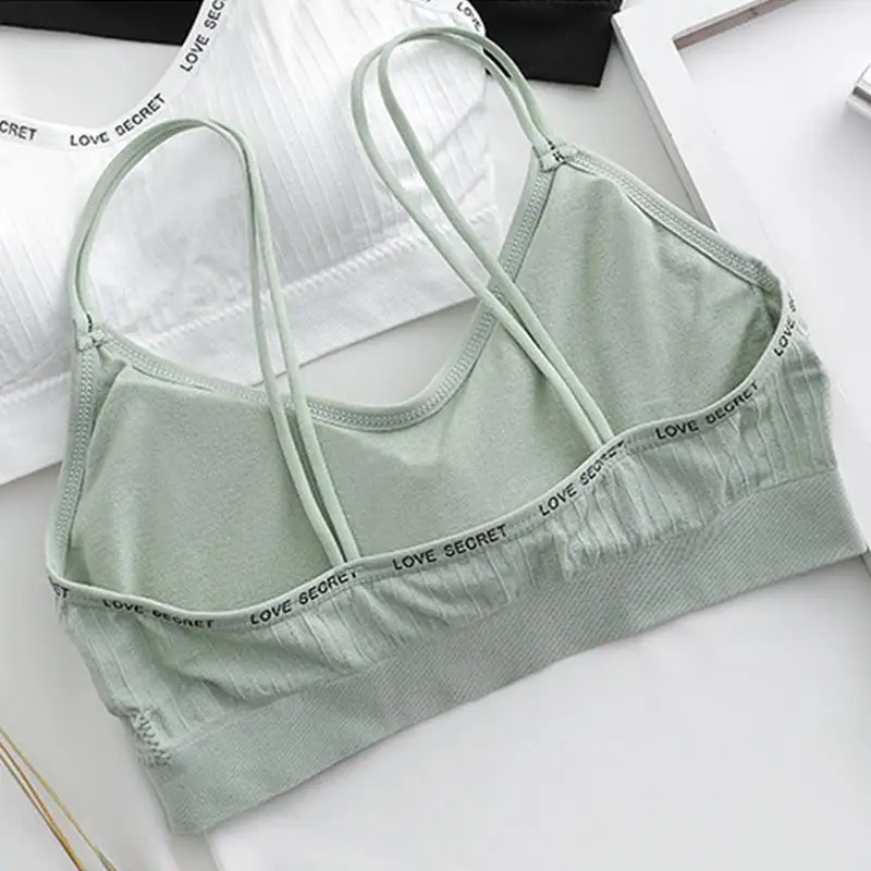 

MISSKY Woman Bra Seamless Sports Bra with Chest Pad Sports Bra Underwear Push Up Tops For Female