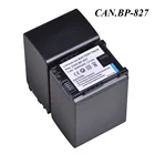 Аккумулятор BP827 BP-827 BP-808 для Canon HG31, XA10, HF20, HF10, HF100, HF100E, HG20, HG21, HF11, HFS100, BP 3400, 827 мАч, 2 шт.
