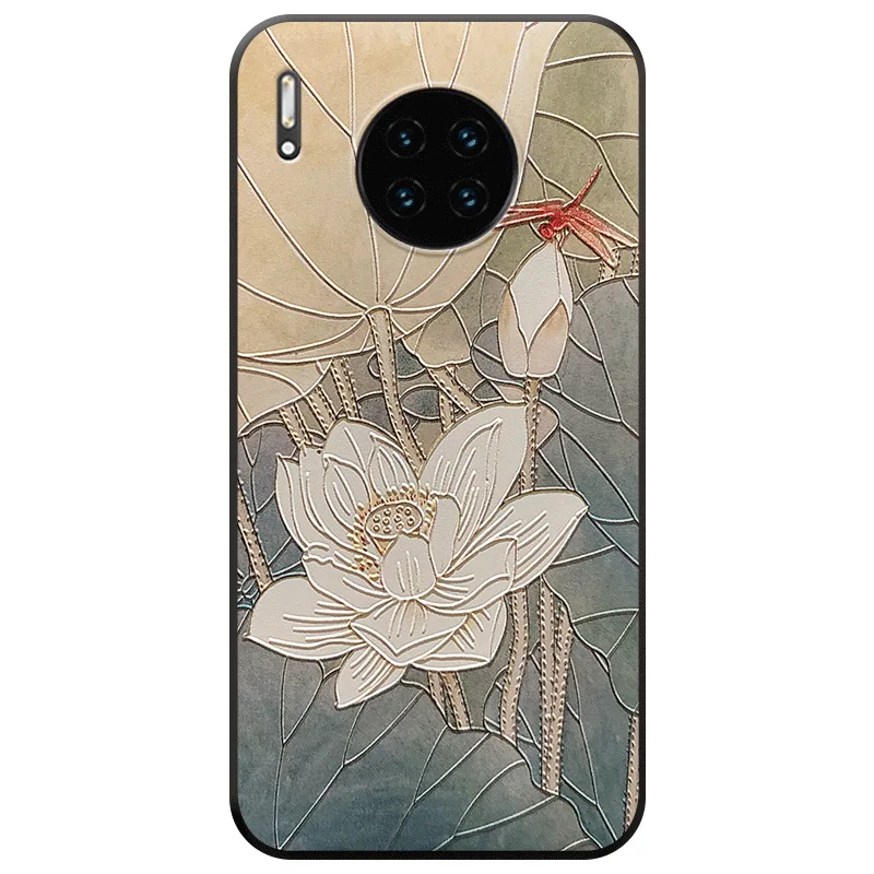 

Beauty Chinese Style Iphone 11 Pro Cases Explosion Iphone Xs Max Case Silicone Soft X Plant Back Cover