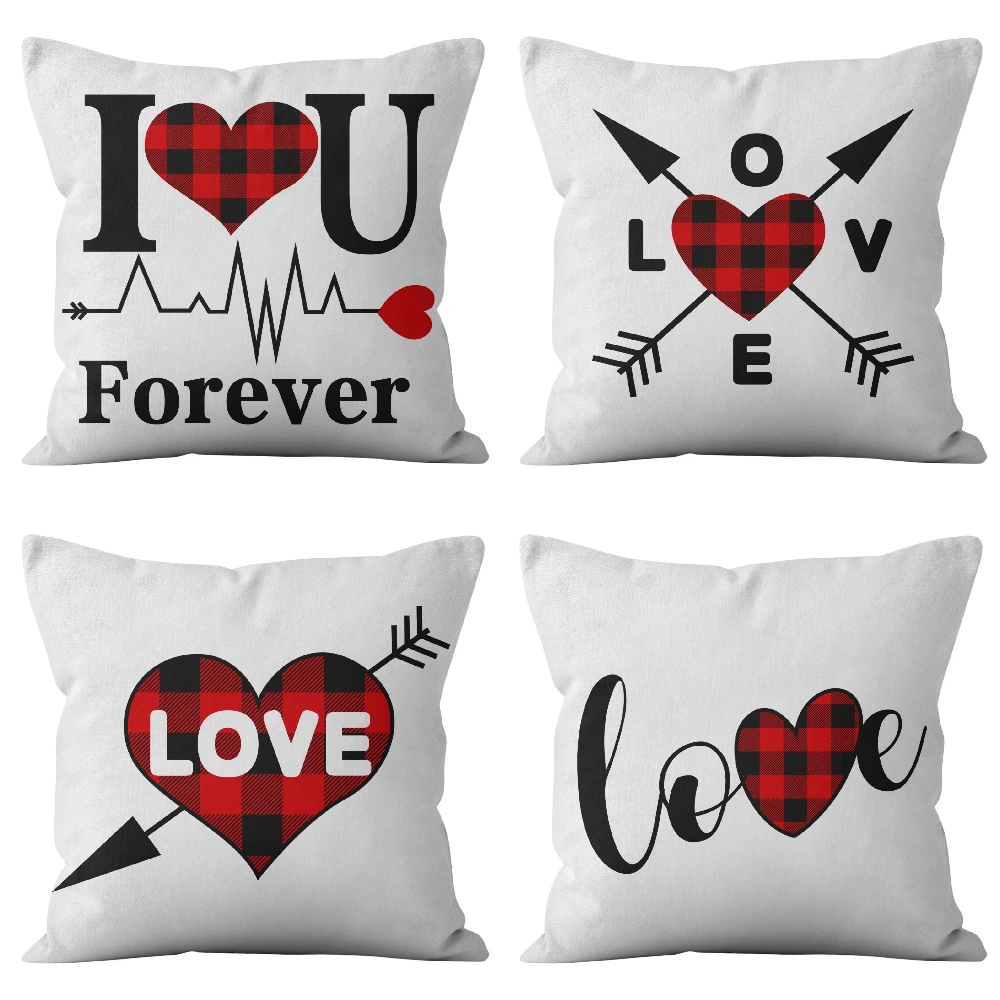 

Пара наволочек с 3D принтом, наволочка для подушки на День святого Валентина, чехол для спальни, дивана, наволочки для гостиной 45x45 см, праздни...