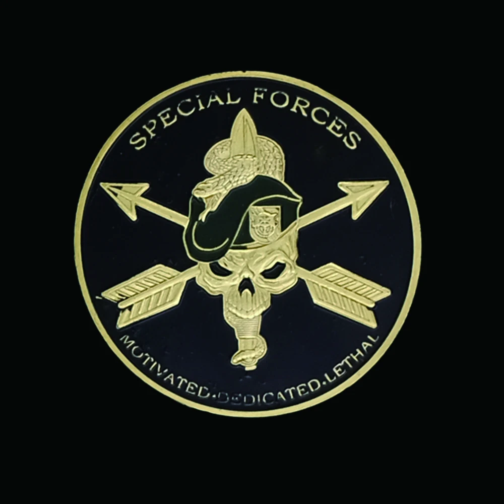 

United States Army Special Forces Challenge Coin USA Green Berets Liberty Freedom Gold Coin Collection