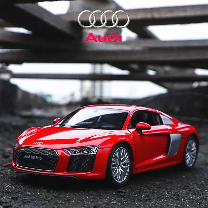 Модель автомобиля Welly 1:24 2016 Audi R8 V10 из сплава литой и игрушечный автомобиль