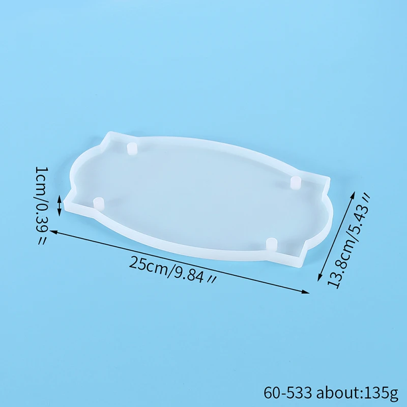 

Transparent Silicone Mould Oval Resin Decorative Craft DIY Mold Epoxy Resin Molds For Jewelry