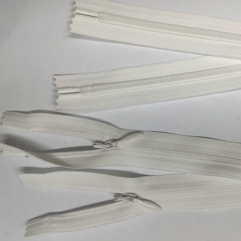 20pcs/lot 3# Ykk Invisible Zipper Close End Cloth Black White Skirt Wedding Dress Shirt Home Textile Tailor Sewing Accessories | Дом и сад