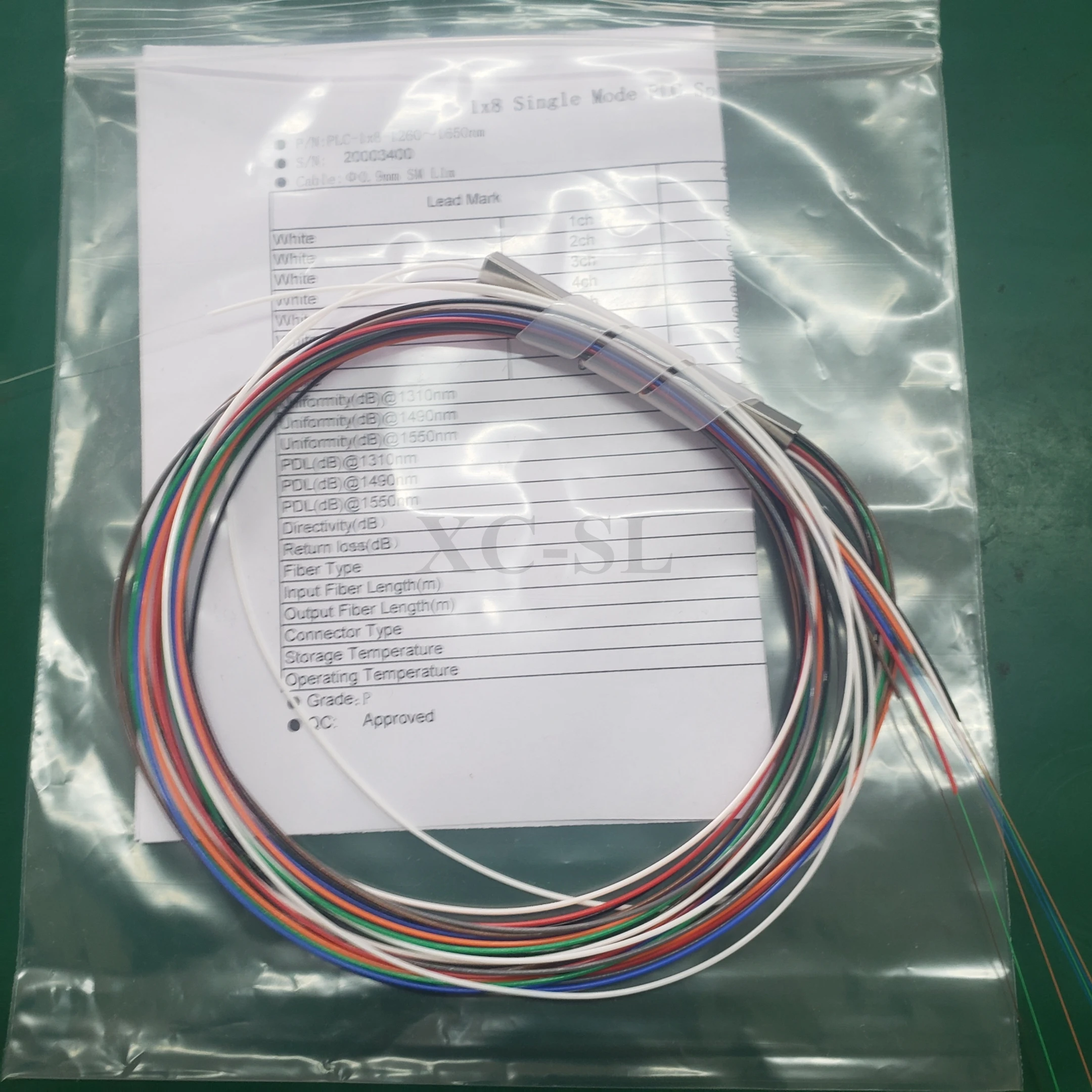 10 шт сплиттер FTTH оптоволоконный одномодовый ПЛК мини 1X4 без разъема стальная