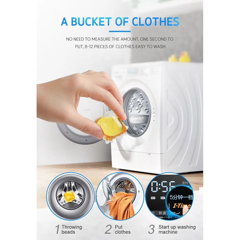 best selling 2019 products Portable Laundry Gel Bead Capsules Travel Washing Liquid Pod Cleaner Cleaning support dropshipping | Дом и сад