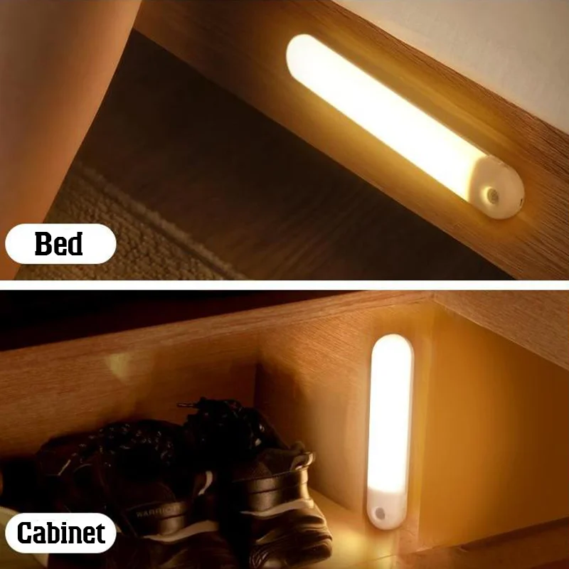 Индукционный ночник для шкафа Беспроводной светодиодный автоматический