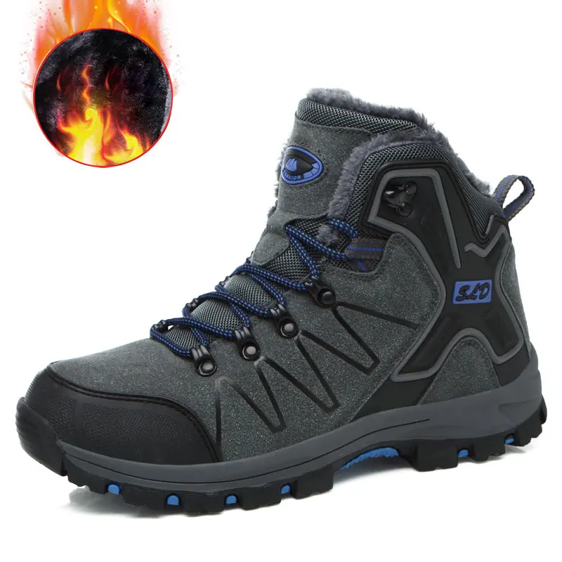 SUROM/зимняя теплая походная обувь Мужская дышащая Нескользящая спортивная для