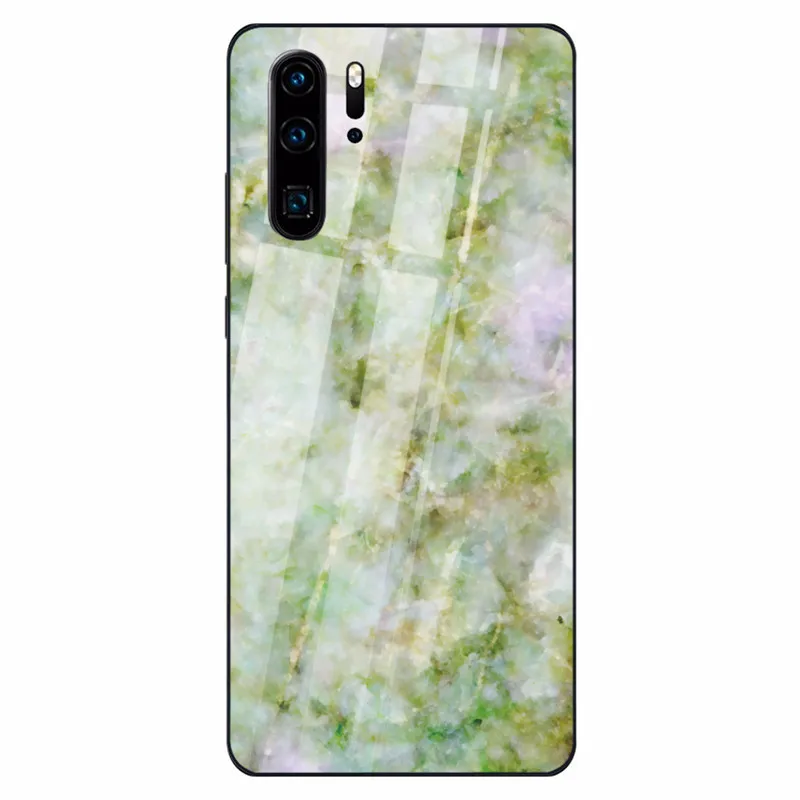 18 Цветной мраморный чехол для телефона huawei P30 P20 Lite Shookproof закаленное стекло чехол для mate 20 Lite Honor 9 10 Lite 8X MAX Nova 3 - Цвет: 18