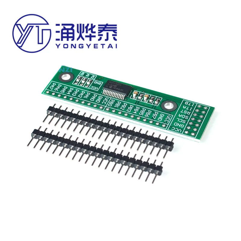 

YYT I2C interface 16 IO expansion module IIC input and output expansion board MCP23017-E/SS