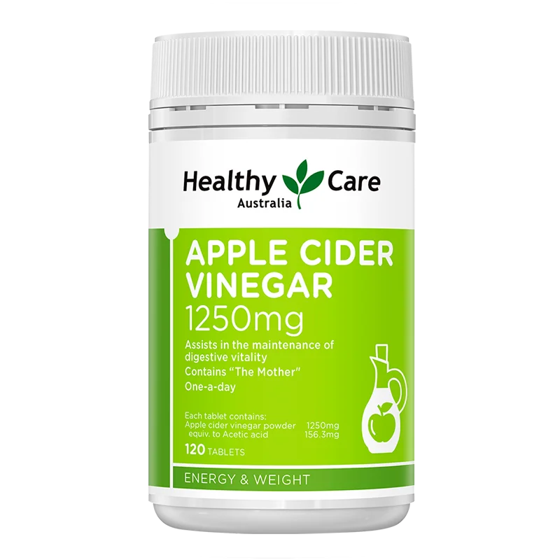 HealthyCare-cápsulas de vinagre de sidra de manzana, 120 cápsulas/botella, Envío Gratis