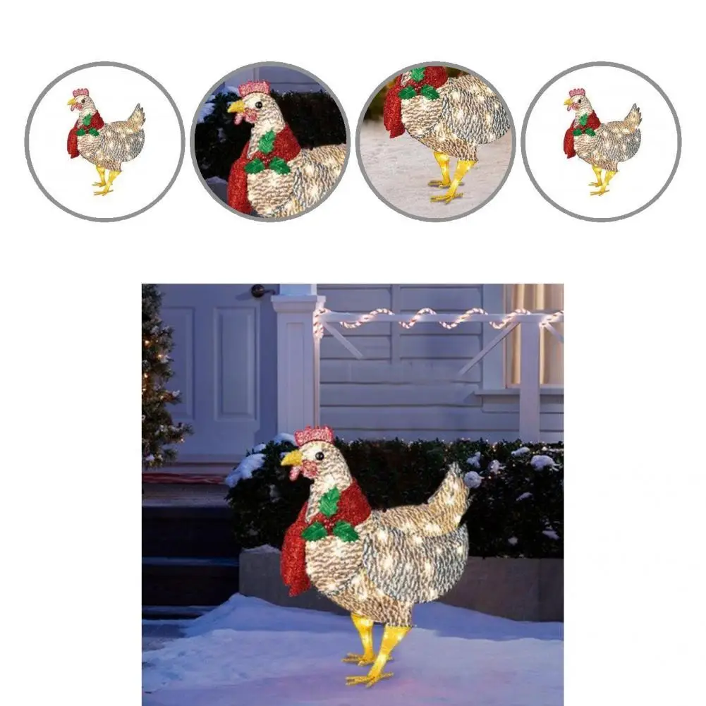 

Novel Chicken Lamp Nice-looking Durable Portable Exquisite Chicken String Lamp Chicken Light Night Light Decoration