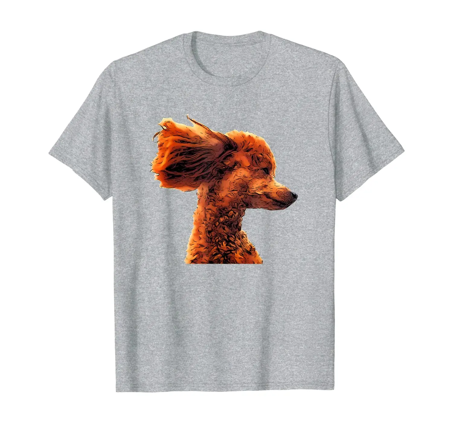 

An adorable apricot poodle with flying ears! Cute T-Shirt!