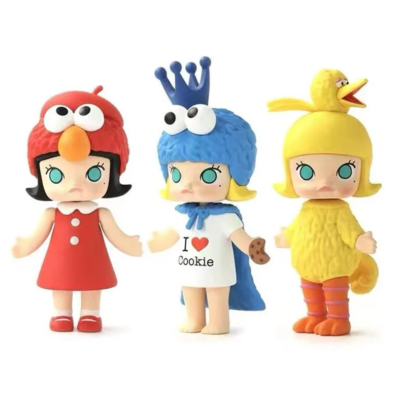 

MOLLY High Quality Sesame Street Elmo Cookie Monster Series Toys figure Action Figure Birthday Gift Kid Toy free shipping
