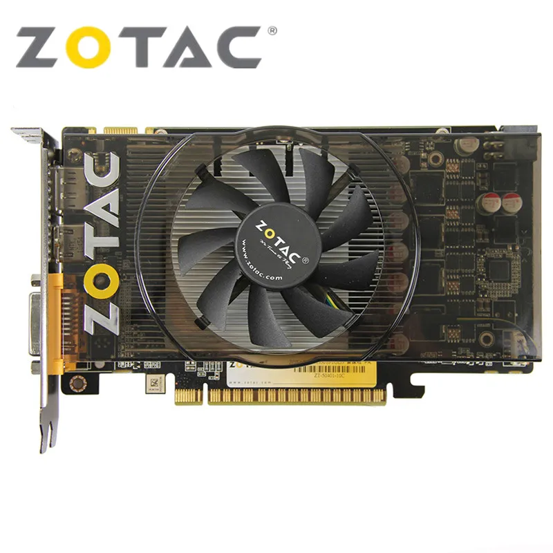 100% ZOTAC видеокарты GeForce GTX550Ti-1GD5 GDDR5 500 бит видеокарта для nVIDIA GTX 550 Map GTX Ti 1GD5 Dvi VGA б/у RTX