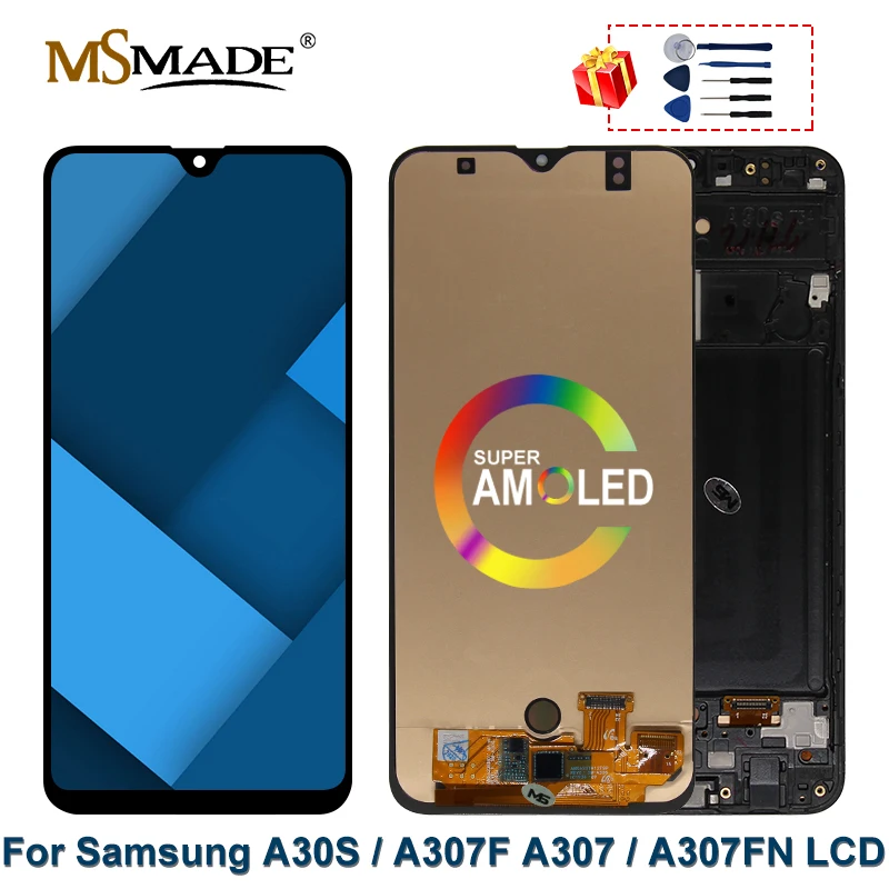 A30S LCD для SAMSUNG GALAXY A307H/DS A307F дисплей сенсорный экран дигитайзер Запасные части AMOLED