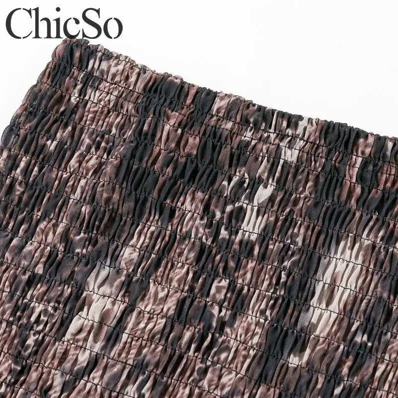 MissyChilli Two piece set bandage dress Women leopard print bodycon vintage Spring sexy elegant party club night new | Женская одежда