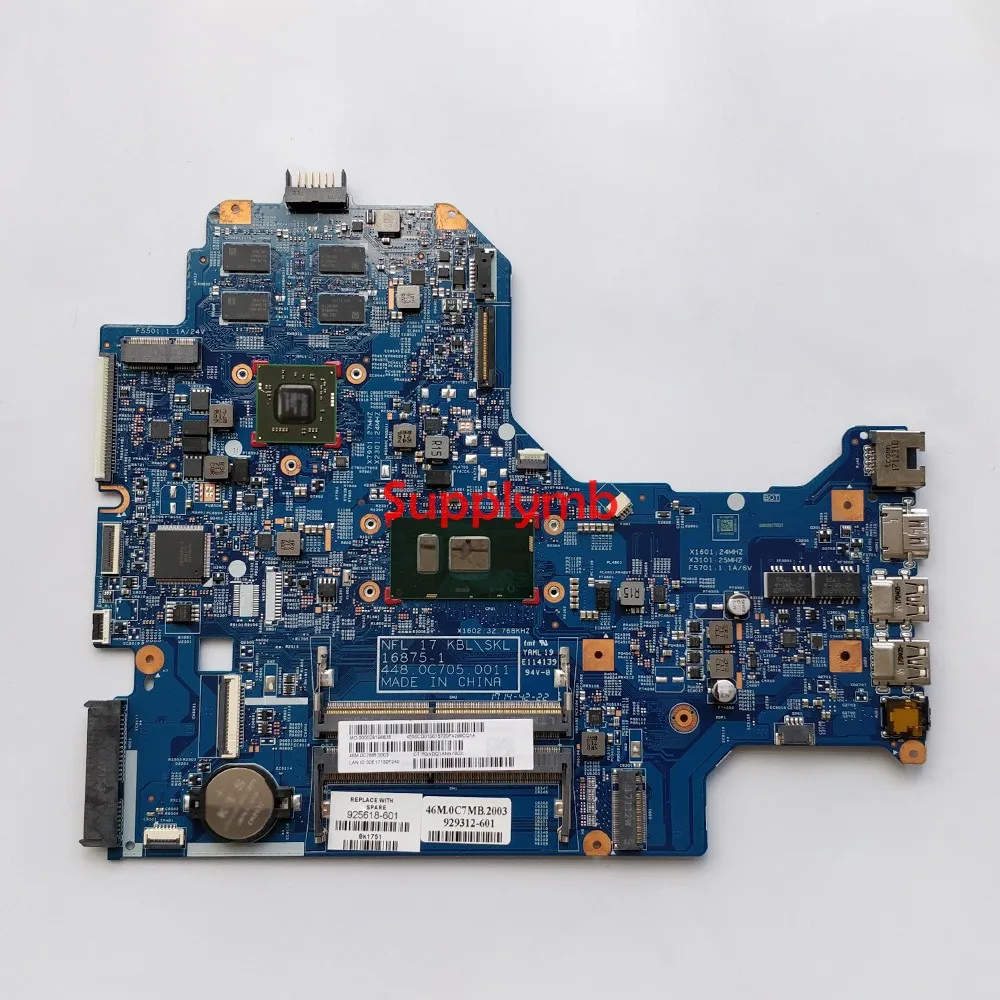 

925618-601 925618-001 448.0C705.0011 w 530/4GB GPU i7-7500U CPU for HP Laptop 17-BS025CL 17T-BR000 NoteBook PC Motherboard