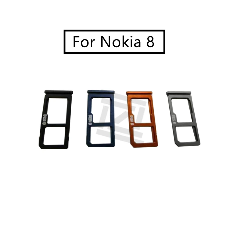 

SIM Card Holder Slot Tray For Nokia 8 SIM Nano SIM Card Micro SD Card Tray Holder Slot Adapter Repair Spare Parts