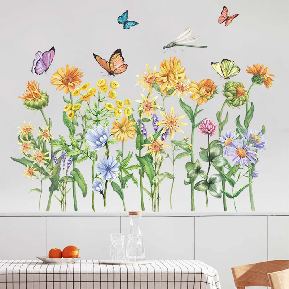 

PVC Wall Sticker For Living Room Non-toxic Self-adhesive Vivid Patterns