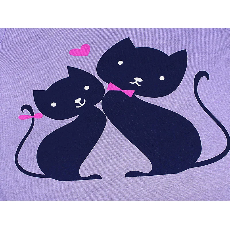 Новинка Детская Пижама детская пижама с принтом милого мультяшного кота одежда