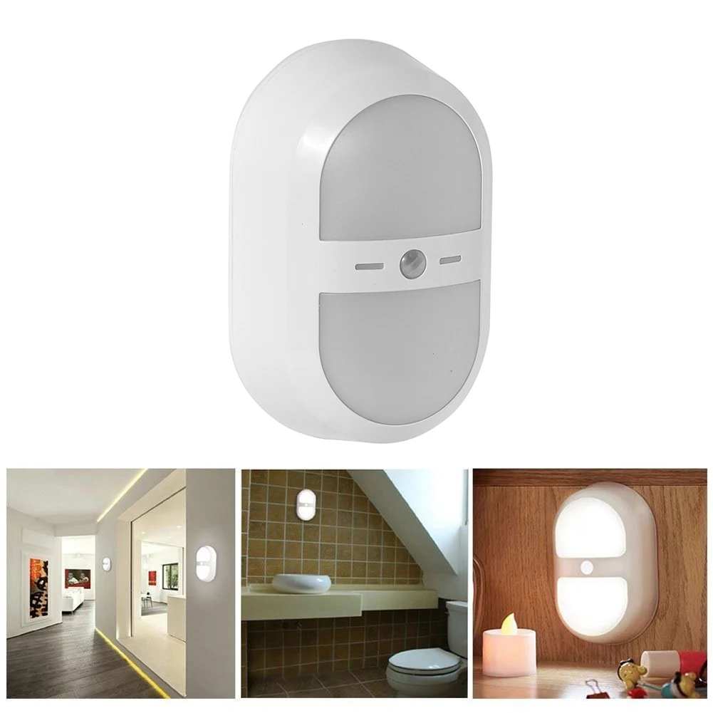 

Auto Control LED Light Induction Sensor Bedside Night Light Wall Lamp Light